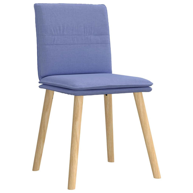 vidaXL étkezőszékek 6 db Jeans kék szövet