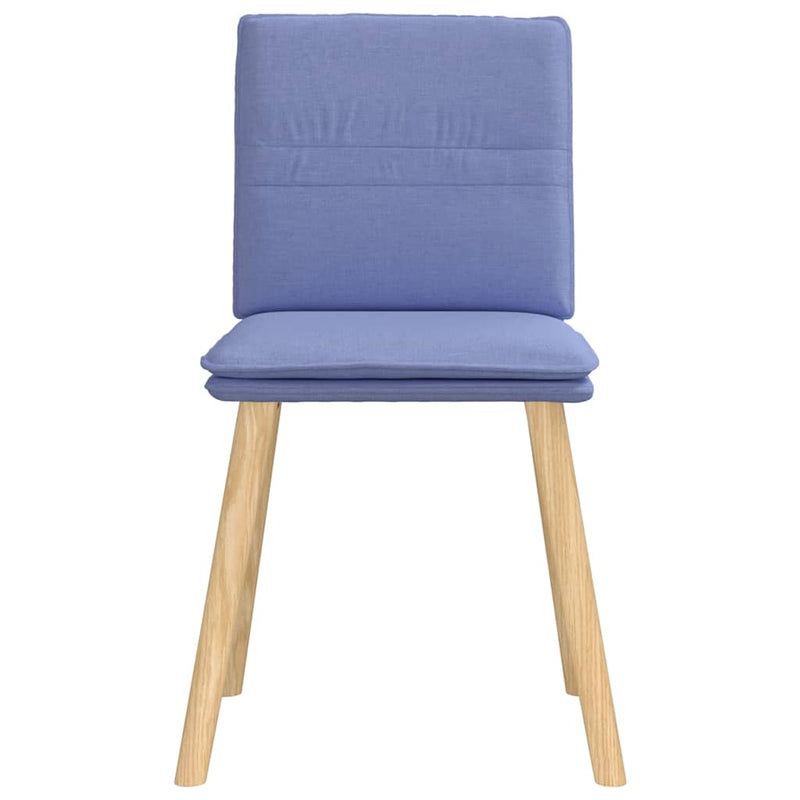 vidaXL étkezőszékek 6 db Jeans kék szövet
