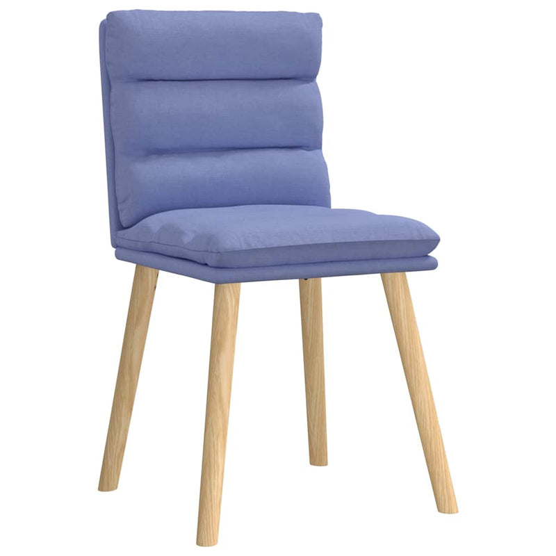vidaXL étkezőszékek 6 db Jeans kék szövet