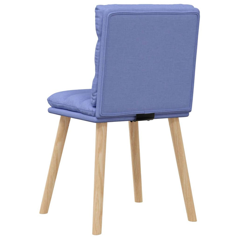 vidaXL étkezőszékek 6 db Jeans kék szövet