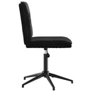 vidaXL 6 db fekete bársony étkezőszék