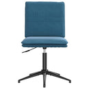 vidaXL 6 db kék bársony étkezőszék