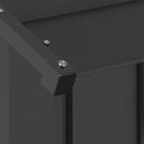 vidaXL Kutyaház tetővel 83x130x85 cm horganyzott acél