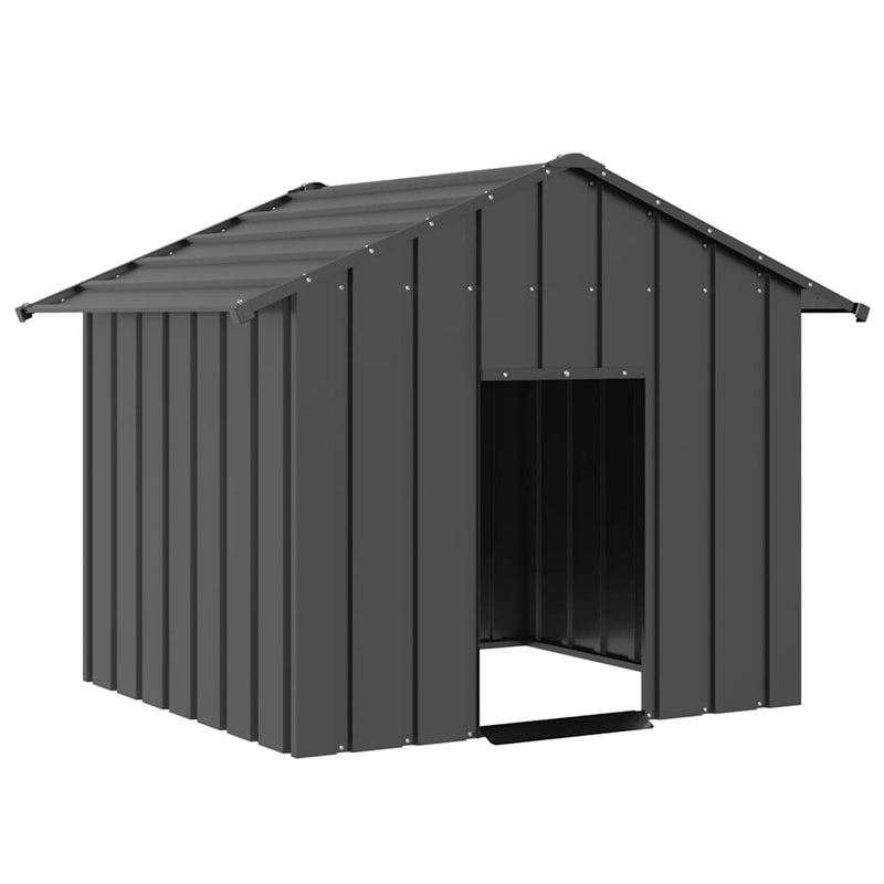 vidaXL Kutyaház tetővel 131x101x102 cm horganyzott acél
