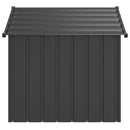 vidaXL Kutyaház tetővel 131x101x102 cm horganyzott acél
