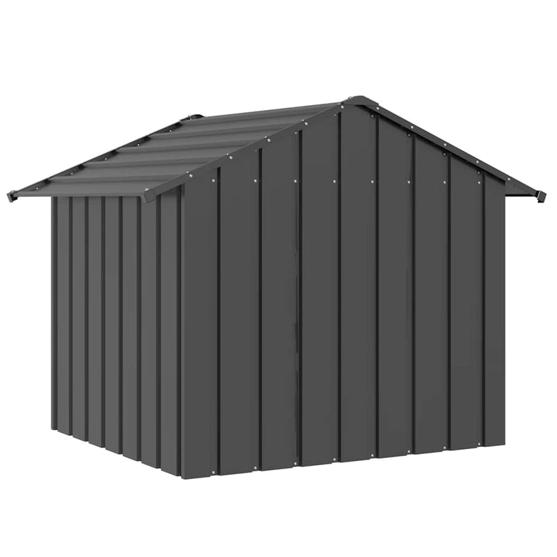 vidaXL Kutyaház tetővel 131x101x102 cm horganyzott acél