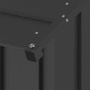 vidaXL Kutyaház tetővel 131x101x102 cm horganyzott acél