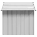 vidaXL Kutyaház tetővel 131x101x102 cm horganyzott acél