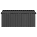 vidaXL Kutyaház tetővel 114x202x101 cm horganyzott acél