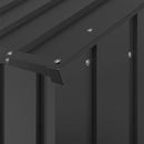 vidaXL Kutyaház tetővel 114x202x101 cm horganyzott acél