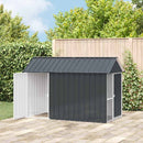 vidaXL Madár kalitka Antracit 215 x 112 x 141 cm Horganyzott acél