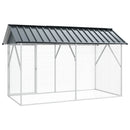 vidaXL Madár kalitka Antracit 227 x 112 x 141 cm Horganyzott acél