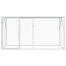 vidaXL Madár kalitka Antracit 208 x 102 x 108 cm Horganyzott acél
