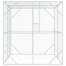 vidaXL Madár kalitka Antracit 209 x 202 x 214 cm Horganyzott acél
