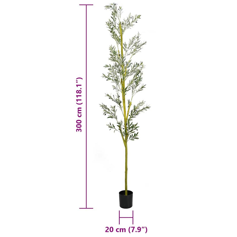 vidaXL zöld mesterséges olajfa 1000 levél 300 cm