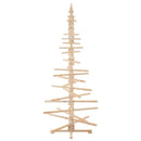 vidaXL tömör fenyő karácsonyfa dekorációnak 210 cm