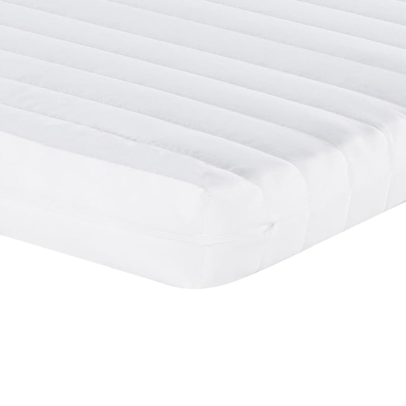 vidaXL viaszbarna tömör fenyő kihúzható kanapéágy matracokkal 90x200cm