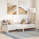vidaXL fehér tömör fenyőfa kanapéágy matraccal 80 x 200 cm