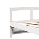 vidaXL fehér tömör fenyőfa kanapéágy matraccal 90 x 200 cm