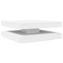 vidaXL fehér dohányzóasztal 360 fokban forgatható 90x90x34,5 cm