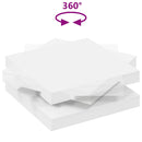 vidaXL fehér dohányzóasztal 360 fokban forgatható 90x90x34,5 cm