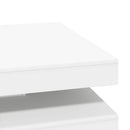 vidaXL fehér dohányzóasztal 360 fokban forgatható 90x90x34,5 cm