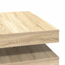 vidaXL sonoma tölgy dohányzóasztal 360 fokban forgatható 90x90x34,5 cm