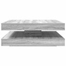 vidaXL szürke sonoma dohányzóasztal 360 fokban forgatható 90x90x34,5cm