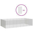 vidaXL 24 paneles horganyzott vas szabadon álló állatketrec 54x100 cm