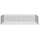 vidaXL 24 paneles horganyzott vas szabadon álló állatketrec 54x100 cm