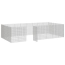 vidaXL 24 paneles horganyzott vas szabadon álló állatketrec 54x100 cm