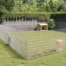 vidaXL 48 paneles horganyzott vas szabadon álló állatketrec 54x100 cm