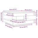 vidaXL kézművestölgy dohányzóasztal 360 fokban forgatható 70x70x34,5cm