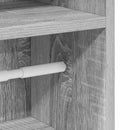 vidaXL szürke sonoma fürdőszobaszekrény tekercstartóval 20,5x22x90 cm