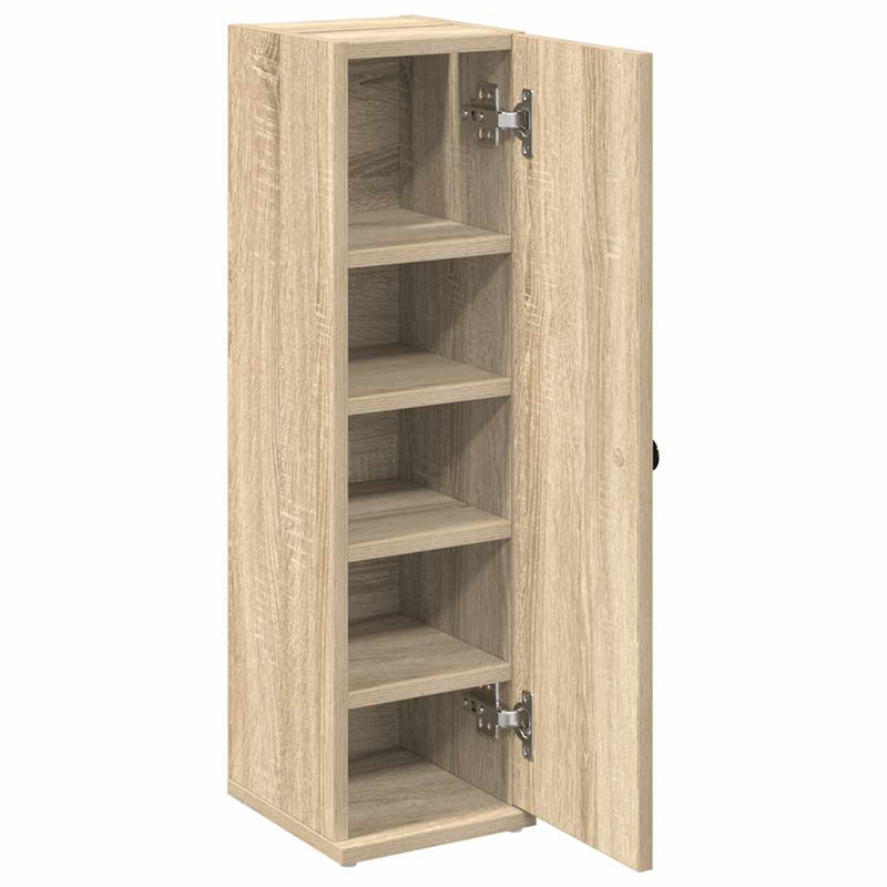 vidaXL sonoma tölgy fürdőszobaszekrény tekercstartóval 20,5x22x72 cm