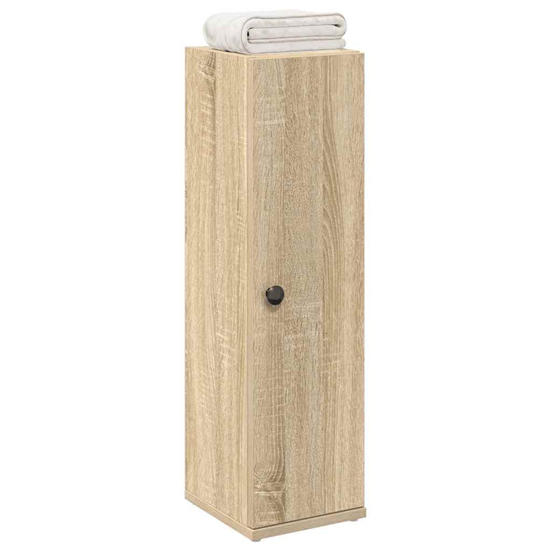 vidaXL sonoma tölgy fürdőszobaszekrény tekercstartóval 20,5x22x72 cm