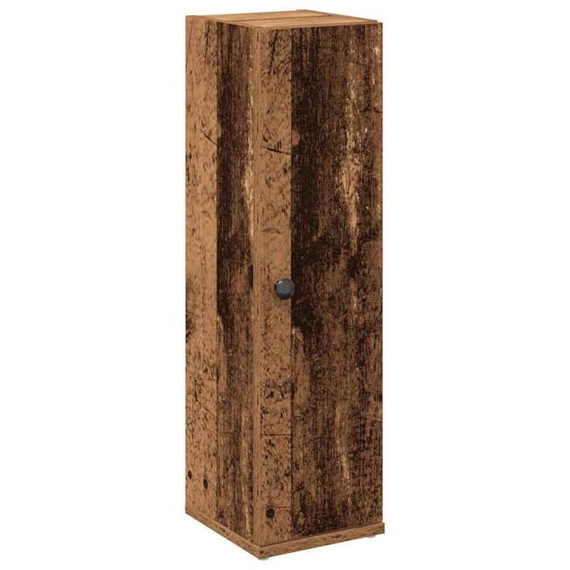 vidaXL antik fa színű fürdőszobaszekrény tekercstartóval 20,5x22x72 cm