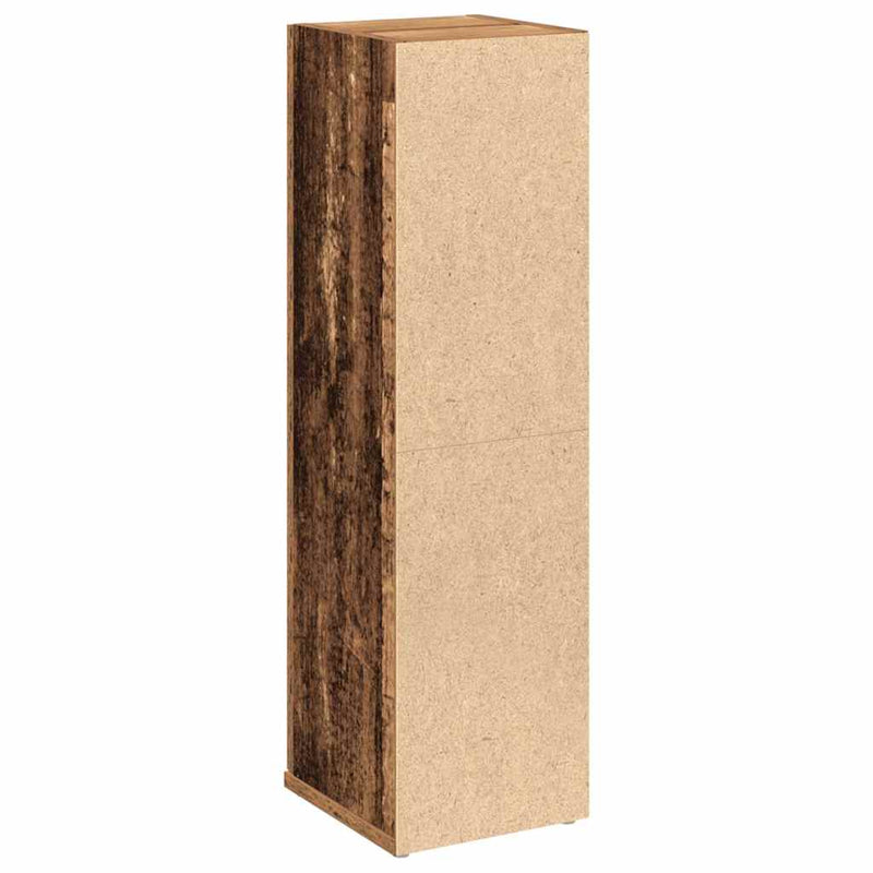 vidaXL antik fa színű fürdőszobaszekrény tekercstartóval 20,5x22x72 cm