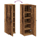 vidaXL antik fa színű fürdőszobaszekrény tekercstartóval 20,5x22x72 cm