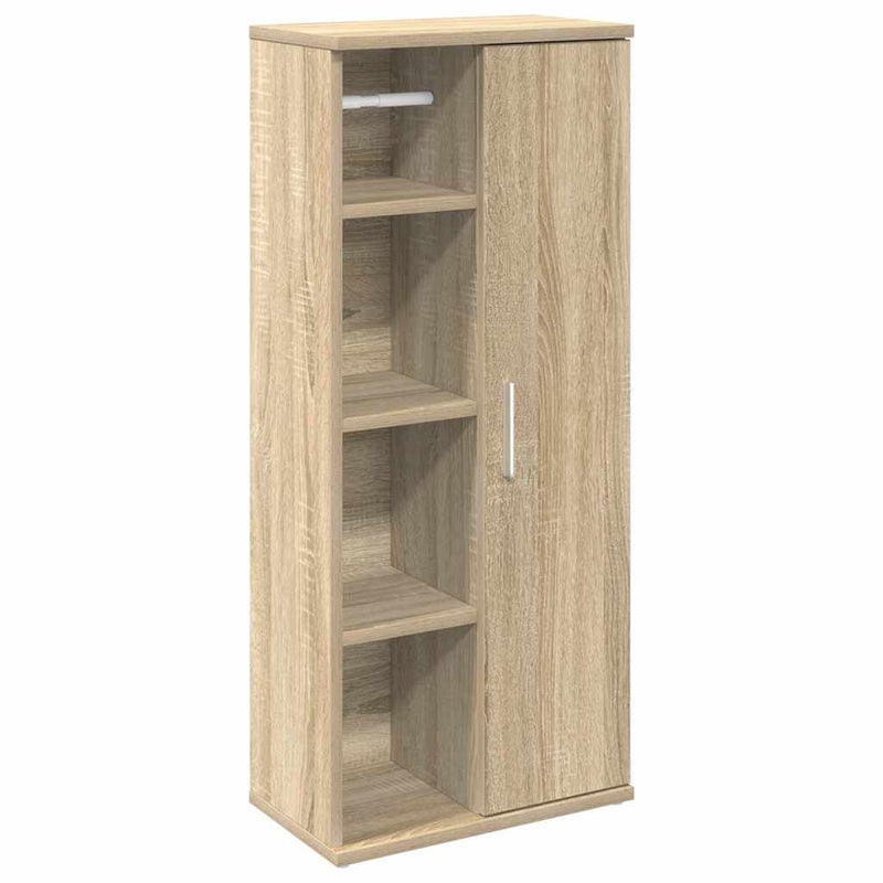 vidaXL sonoma tölgy fürdőszobaszekrény tekercstartóval 39x22x90 cm