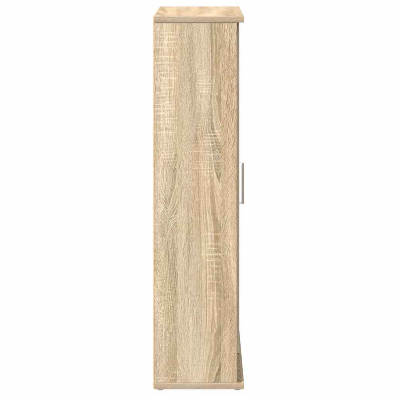 vidaXL sonoma tölgy fürdőszobaszekrény tekercstartóval 39x22x90 cm