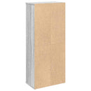 vidaXL szürke sonoma fürdőszobaszekrény tekercstartóval 39x22x90 cm