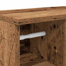 vidaXL antik fa színű fürdőszobaszekrény tekercstartóval 39x22x90 cm