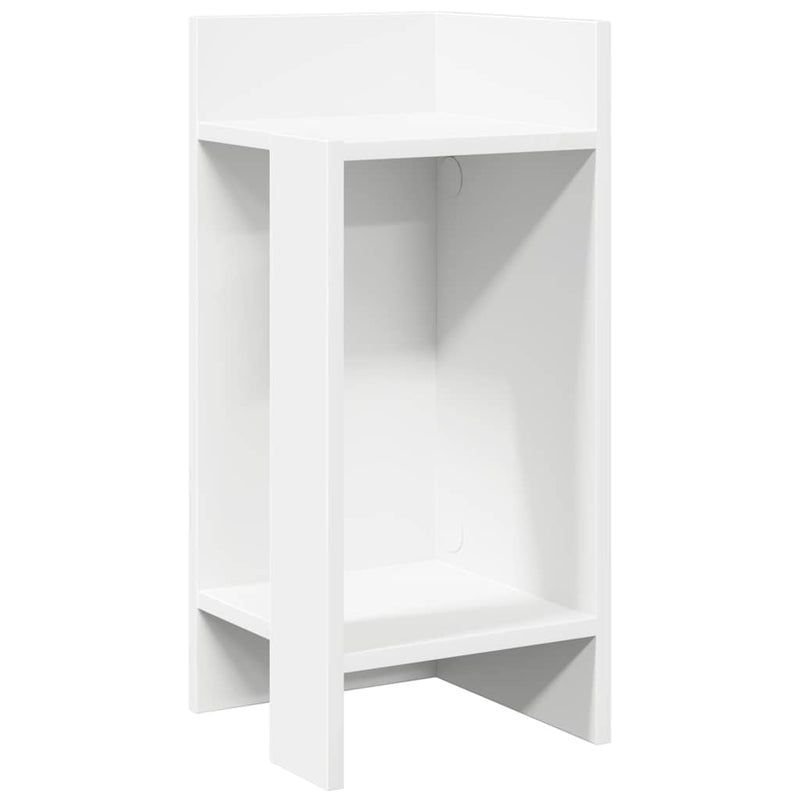 vidaXL 2 db fehér kisasztal polccal 25,5 x 27 x 60 cm