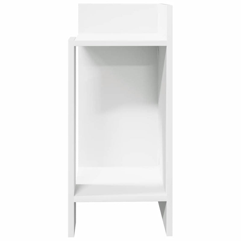 vidaXL 2 db fehér kisasztal polccal 25,5 x 27 x 60 cm