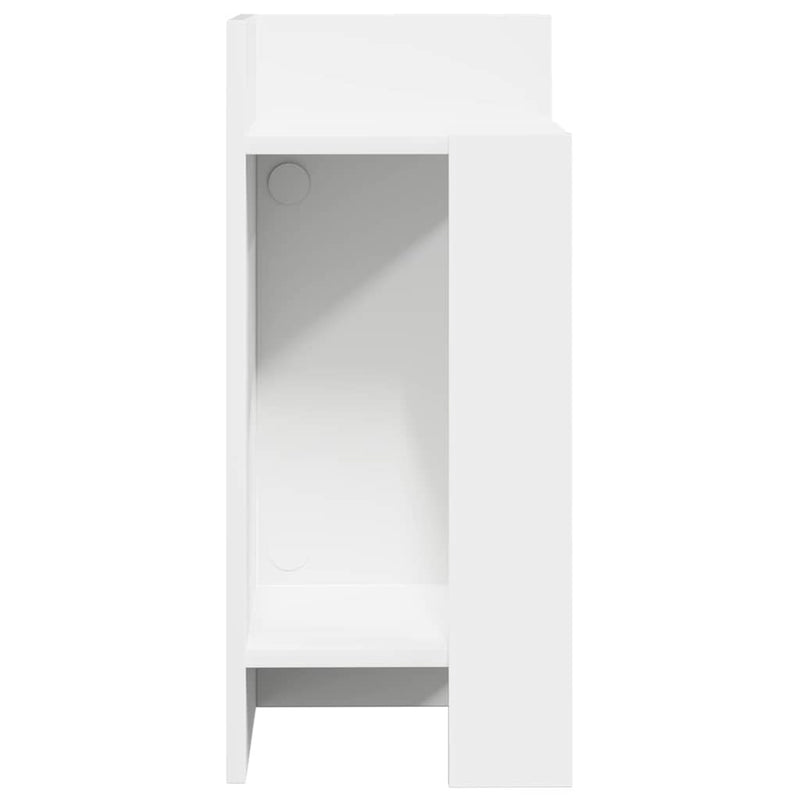 vidaXL 2 db fehér kisasztal polccal 25,5 x 27 x 60 cm