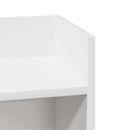 vidaXL 2 db fehér kisasztal polccal 25,5 x 27 x 60 cm