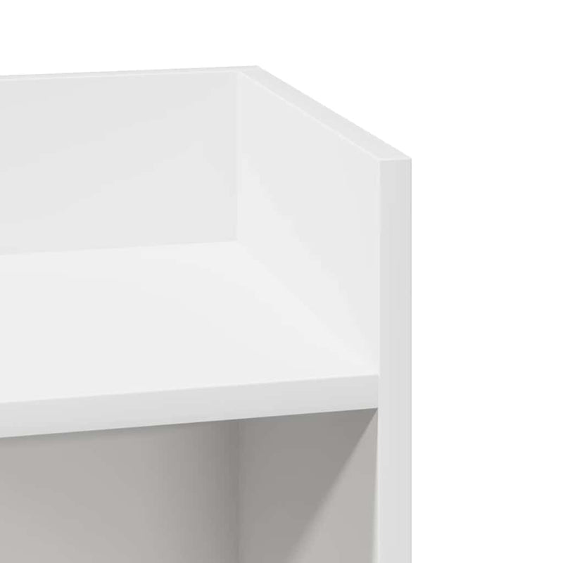 vidaXL 2 db fehér kisasztal polccal 25,5 x 27 x 60 cm