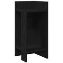 vidaXL fekete kisasztal polccal 25,5 x 27 x 60 cm