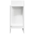 vidaXL fekete kisasztal polccal 25,5 x 27 x 60 cm